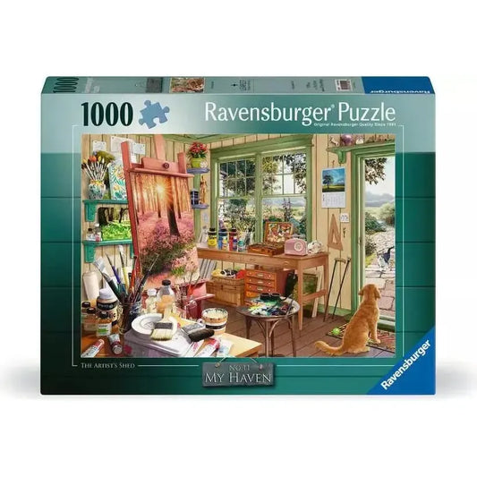 The Artist's Shed No. 11 My Haven 1000 Piece Jigsaw Puzzle Ravensburger