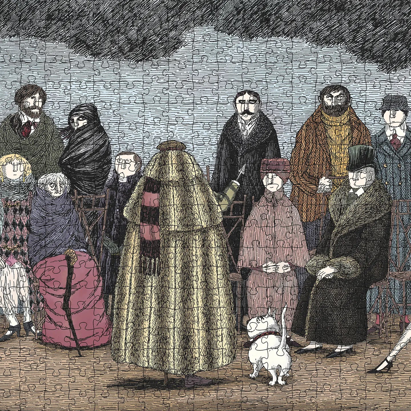 The Awdrey-Gore Legacy by Edward Gorey 500 Piece Jigsaw Puzzle Pomegranate