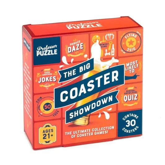 The Big Coaster Showdown- Fun Drinking Game - Professor Puzzle