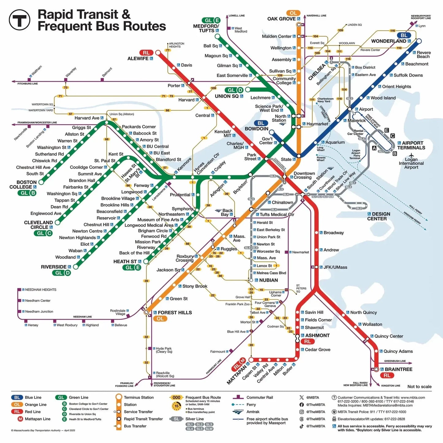The Boston T Subway Map 100 Piece Mini Jigsaw Puzzle NYPC