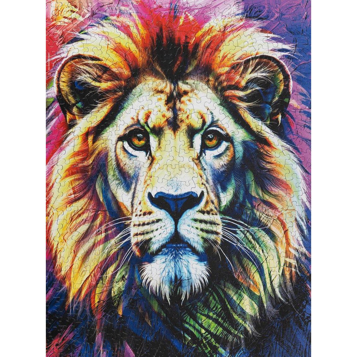 The Brave Colors of a Lion 500 Piece Jigsaw Puzzle Springbok