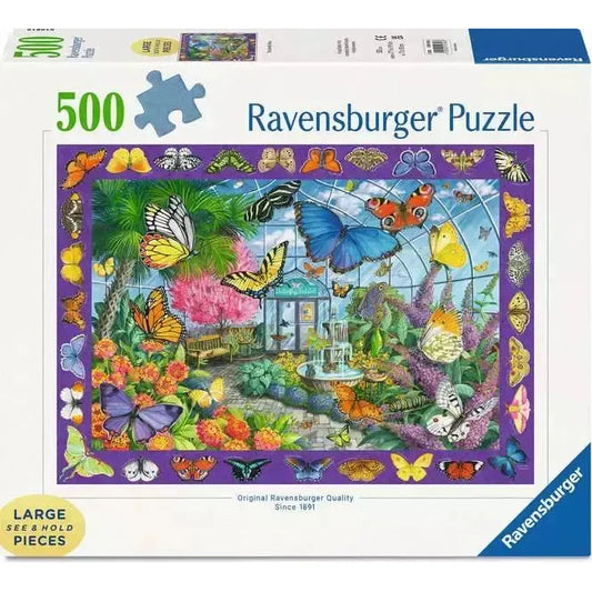 The Butterfly Place 500 Large Piece Jigsaw Puzzle Ravensburger