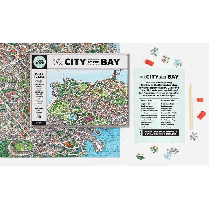 The City By the Bay 1000 Piece Jigsaw Maze Puzzle Galison