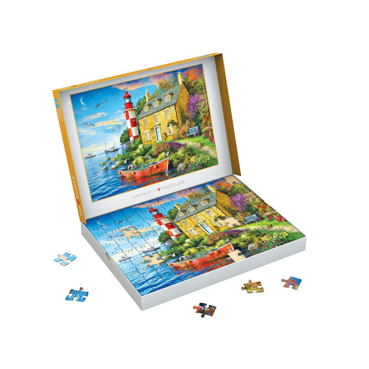 The Cottage Lighthouse 104 Connecting Pieces Jigsaw Puzzle Eurographics