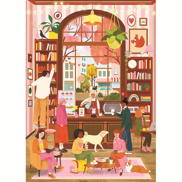 The Cozy Bean Café 1000 Piece Jigsaw Puzzle Holiyay