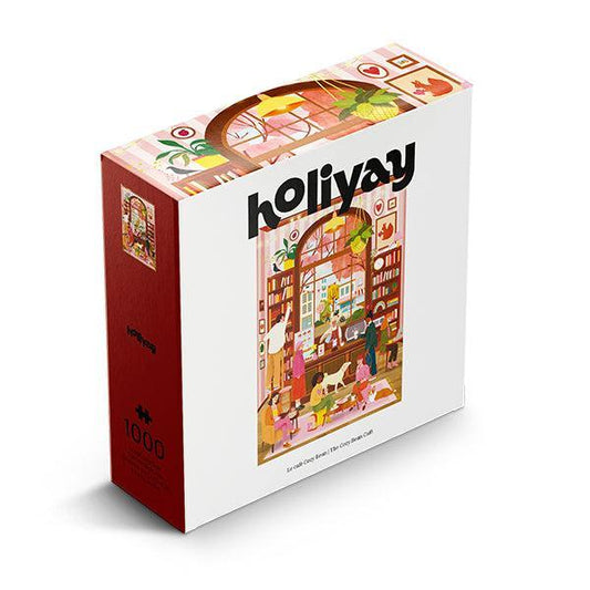 The Cozy Bean Café 1000 Piece Jigsaw Puzzle Holiyay