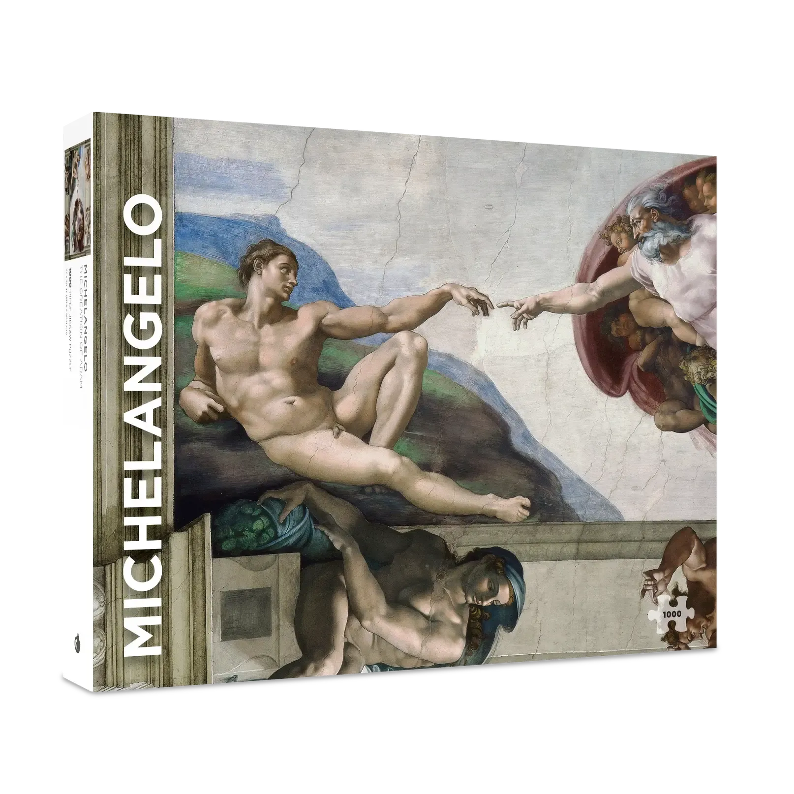 The Creation of Adam by Michelangelo 1000 Piece Jigsaw Puzzle Pomegranate