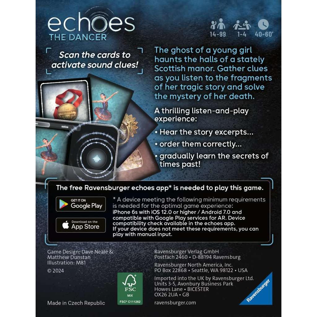 The Dancer - Echoes Audio Mystery Card Game - Ravensburger