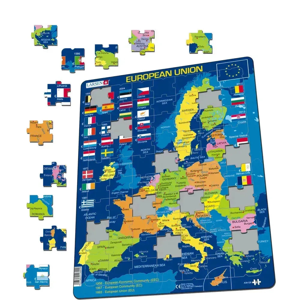 The European Union 70 Piece Tray Jigsaw Puzzle Larsen