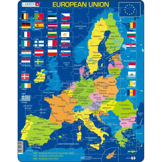 The European Union 70 Piece Tray Jigsaw Puzzle Larsen
