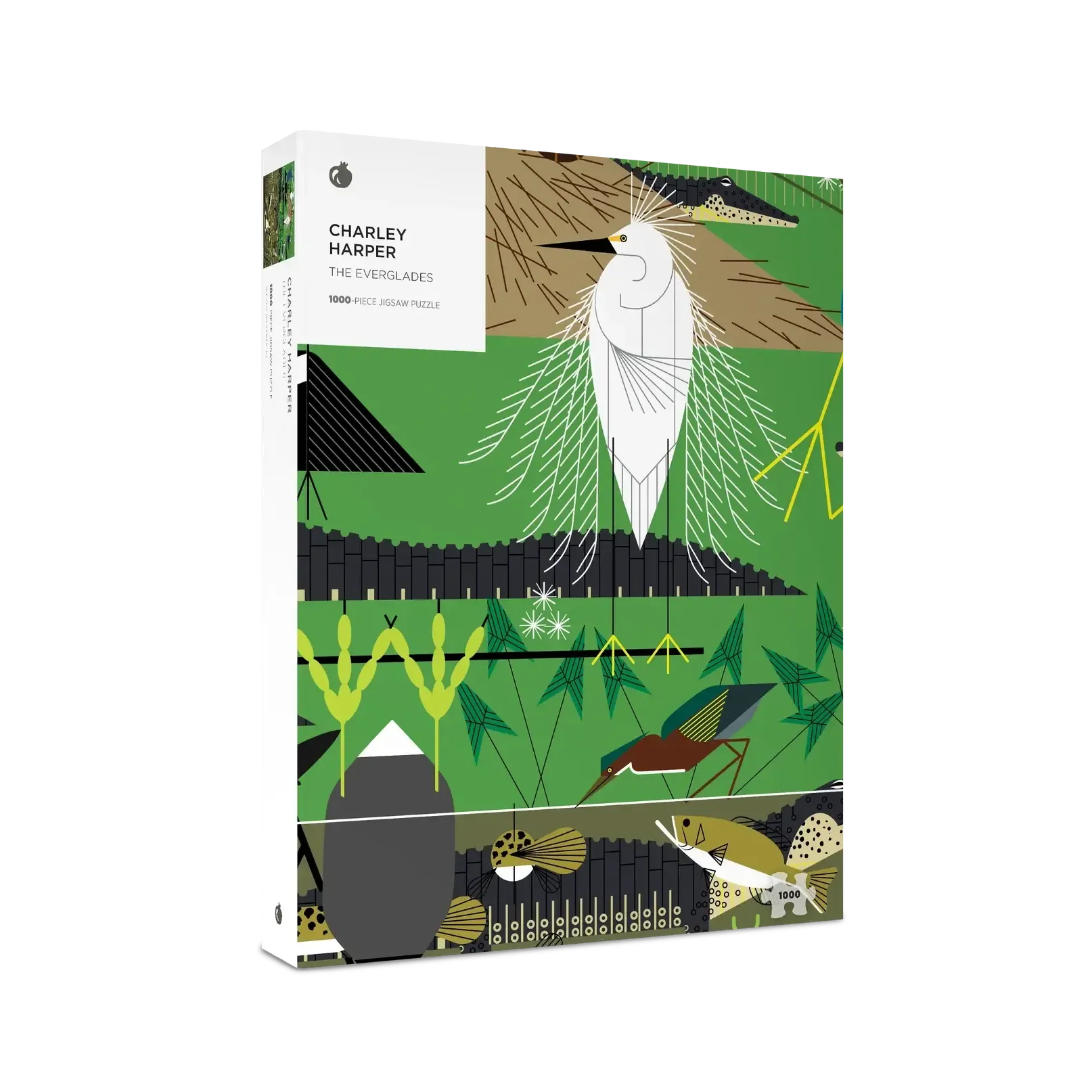The Everglades by Charley Harper 1000 Piece Jigsaw Puzzle Pomegranate