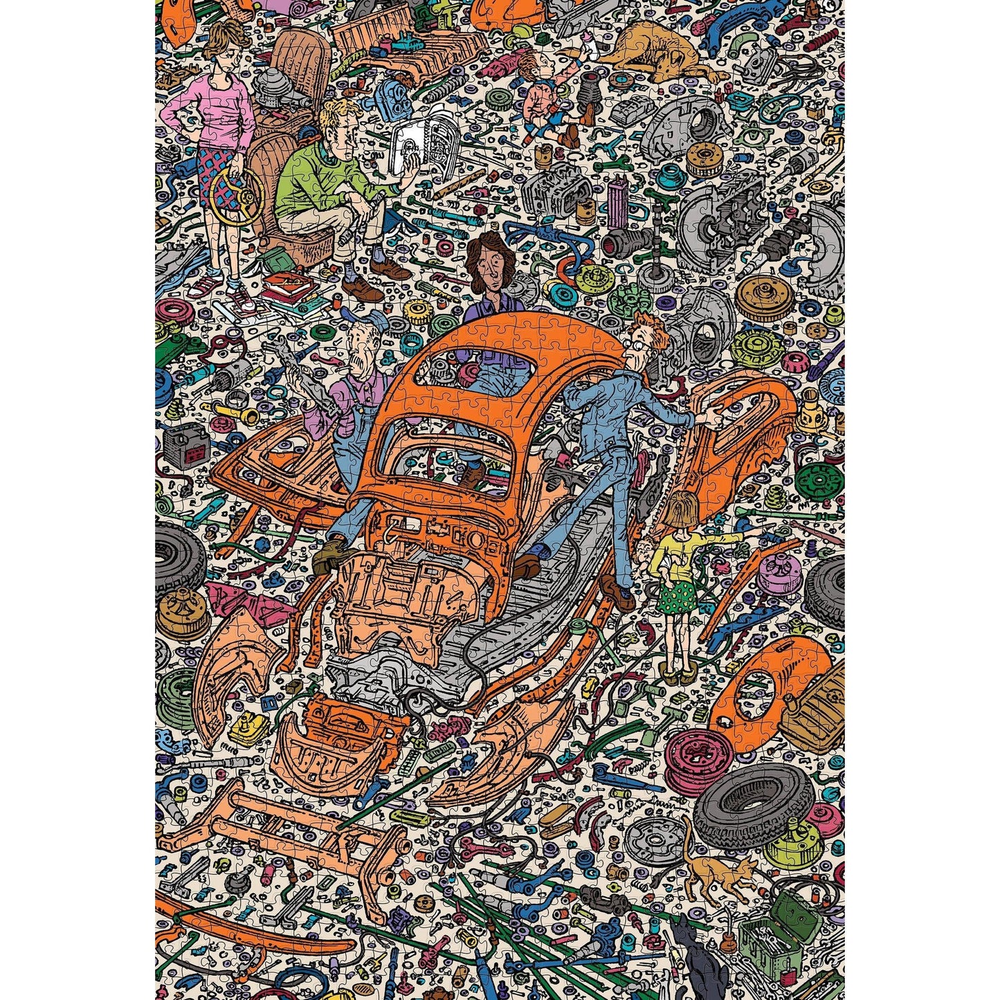 The Exploded Beetle 1000 Piece Jigsaw Puzzle Pomegranate