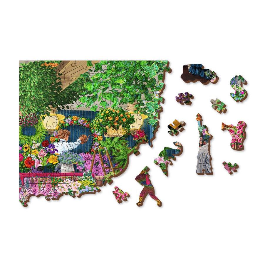 The Florist 400 Piece Wood Jigsaw Puzzle Wooden City