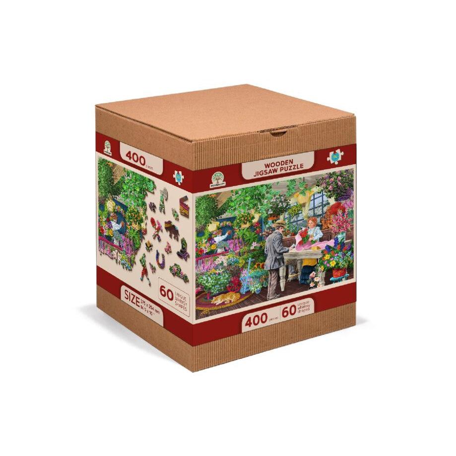 The Florist 400 Piece Wood Jigsaw Puzzle Wooden City