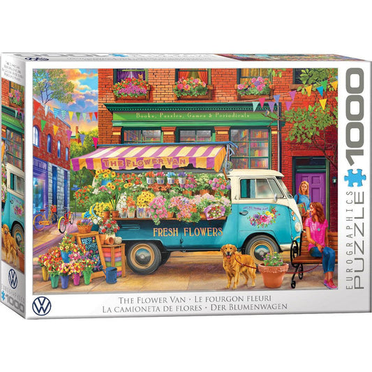 The Flower Van 1000 Piece Jigsaw Puzzle Eurographics