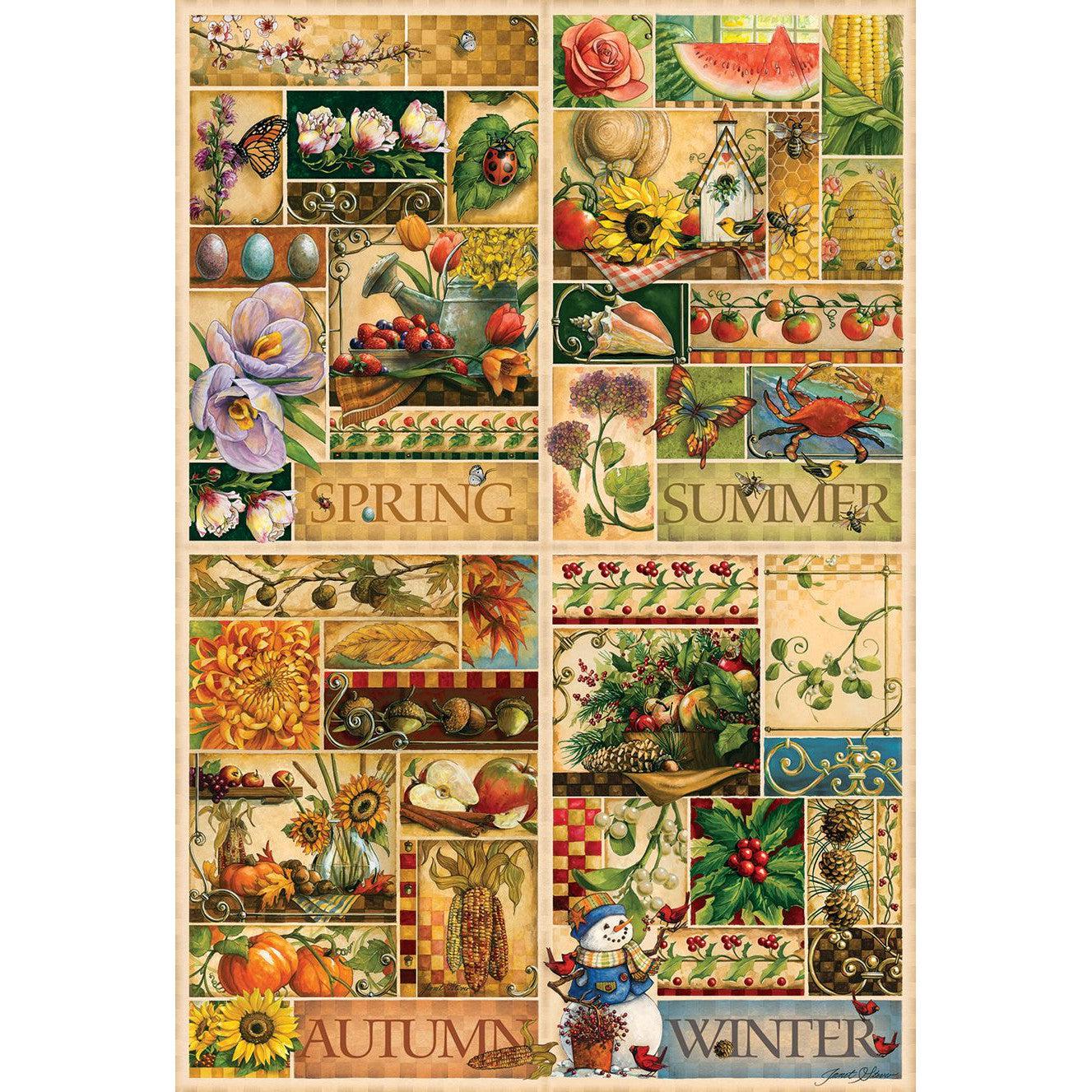 The Four Seasons 2000 Piece Jigsaw Puzzle Cobble Hill