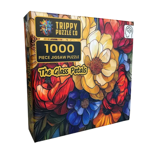 The Glass Petals 1000 Piece Jigsaw Puzzle Trippy