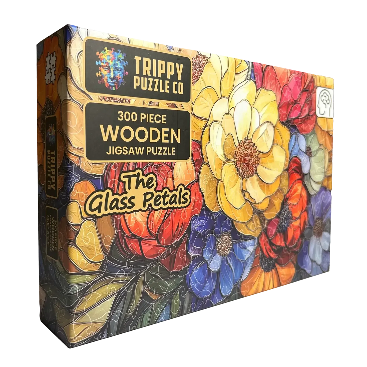 The Glass Petals 300 Piece Wooden Jigsaw Puzzle Trippy