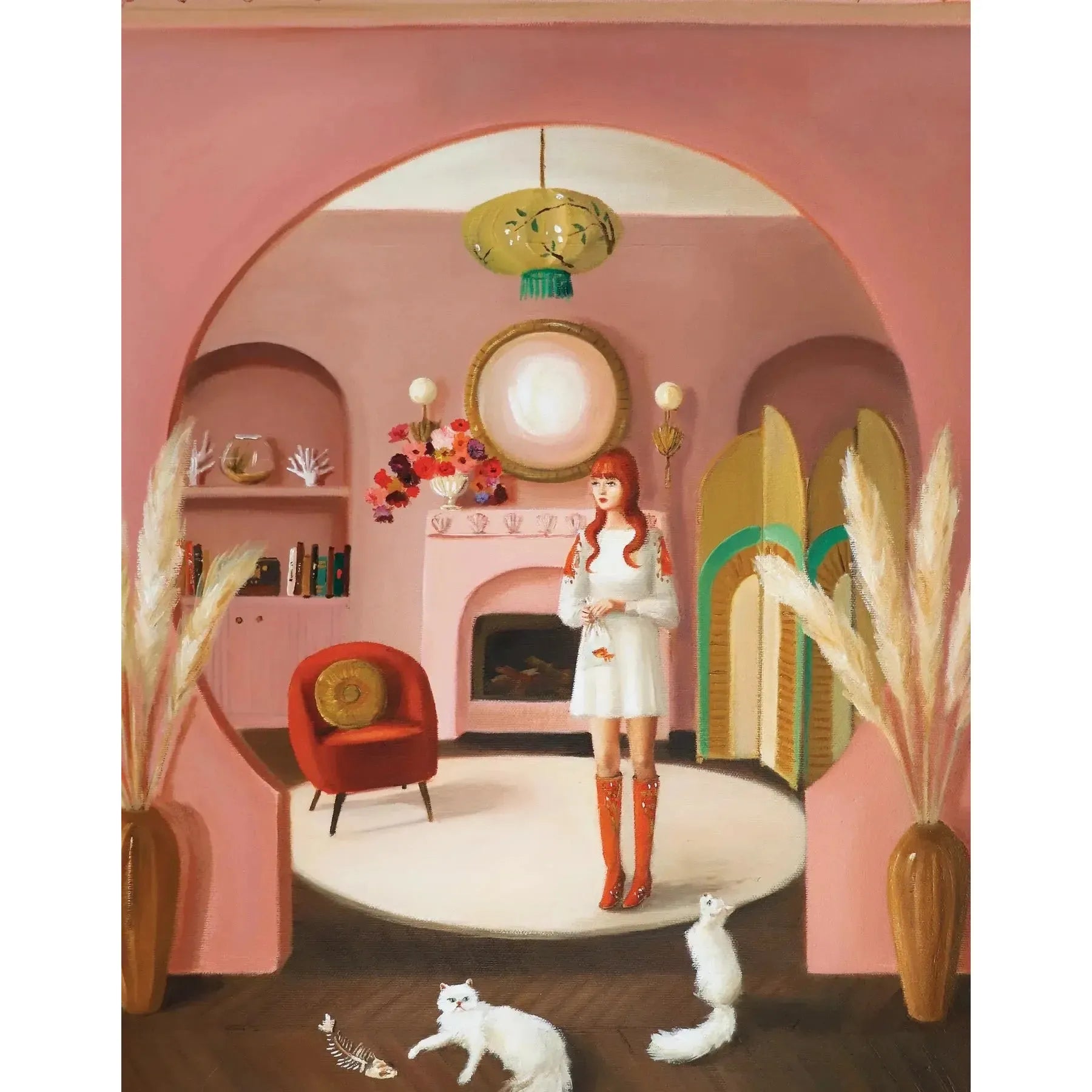 The Goldfish Bowl by Janet Hill 100 Piece Mini Jigsaw Puzzle NYPC