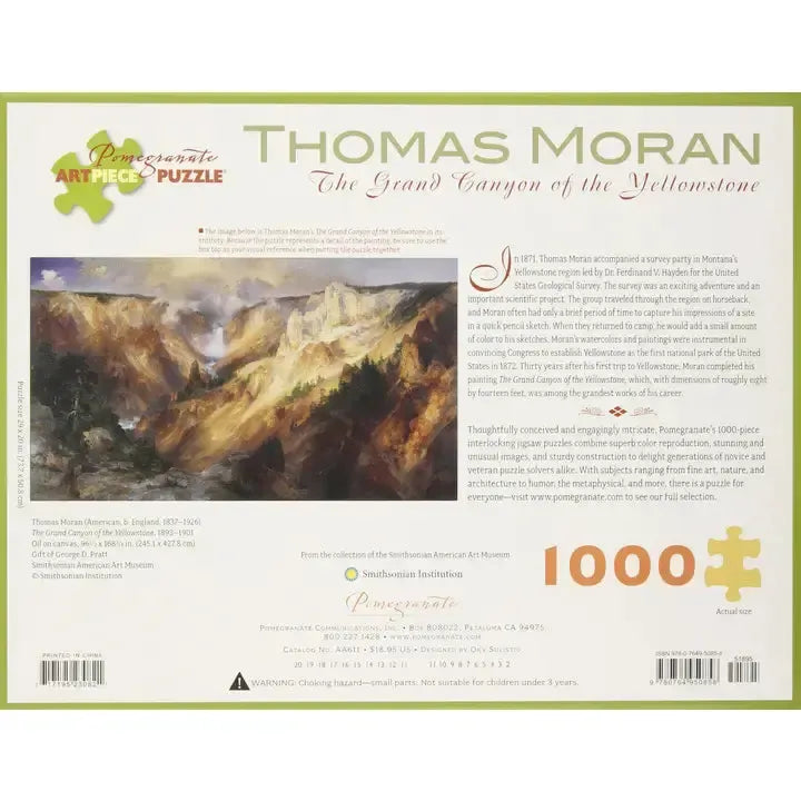 The Grand Canyon of the Yellowstone 1000 Piece Jigsaw Puzzle Pomegranate