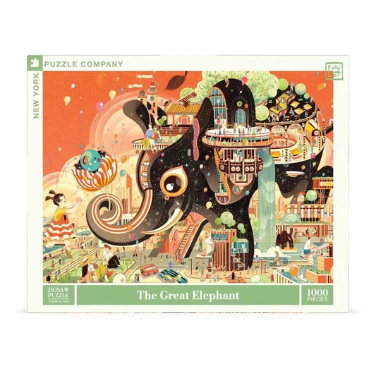 The Great Elephant by Victo Ngai 1000 Piece Jigsaw Puzzle NYPC