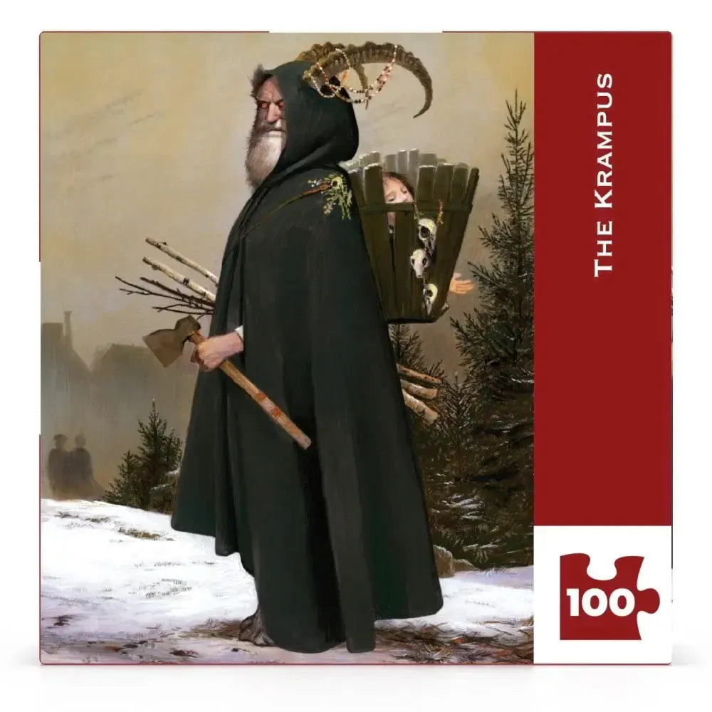 The Krampus by Bill Mayer 100 Piece Mini Jigsaw Puzzle NYPC