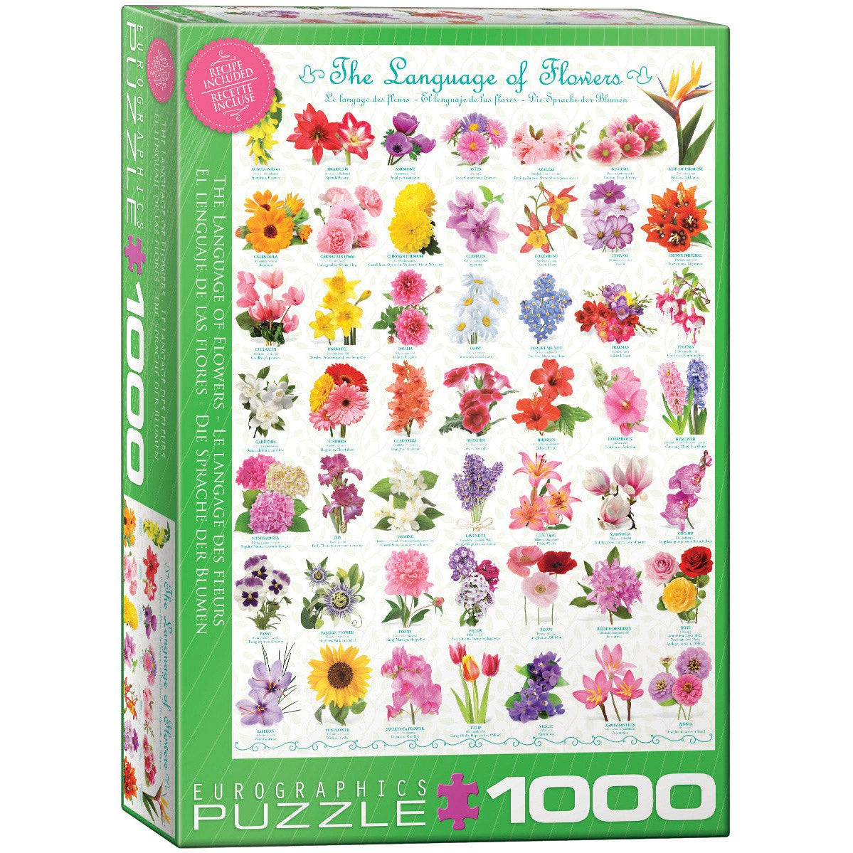 The Language of Flowers 1000 Piece Jigsaw Puzzle Eurographics