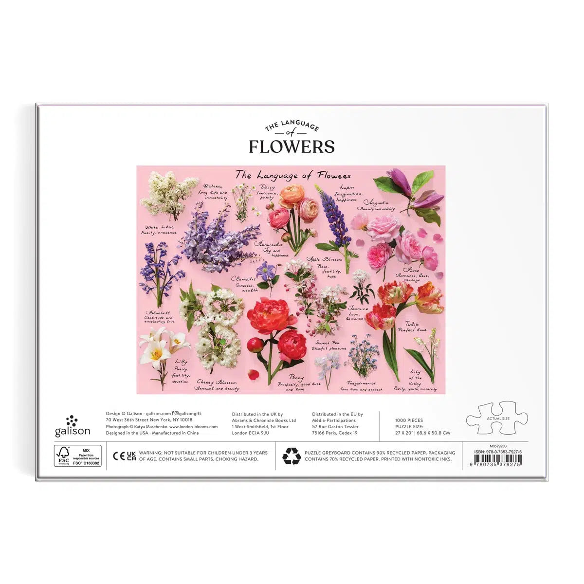 The Language of Flowers 1000 Piece Jigsaw Puzzle Galison