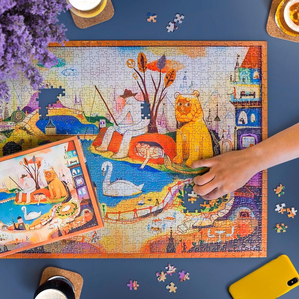 The Lion is Awake 1000 Piece Jigsaw Puzzle Fred