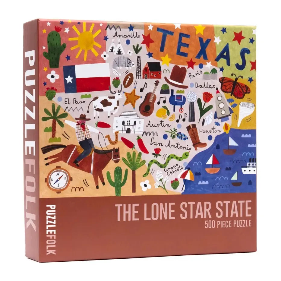 The Lone Star State 500 Piece Jigsaw Puzzle PuzzleFolk