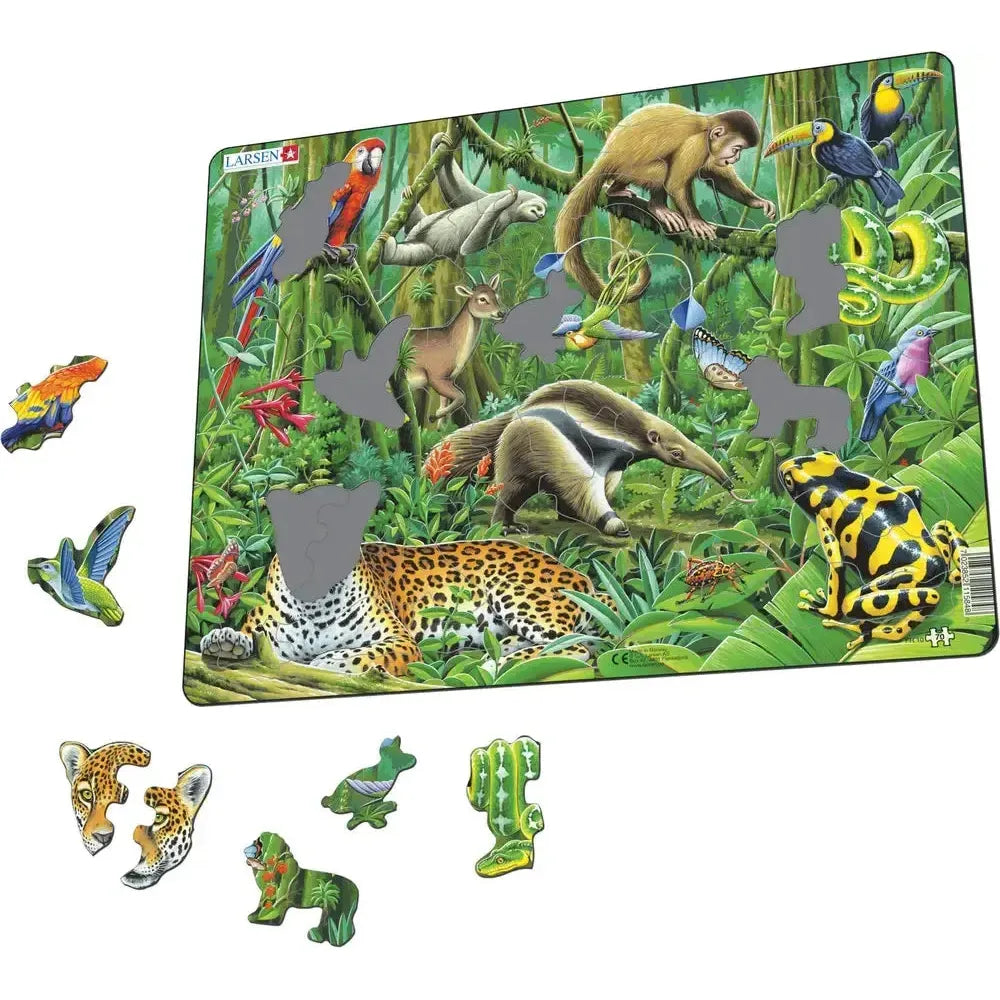 The Lush South American Rainforest 70 Piece Tray Jigsaw Puzzle Larsen