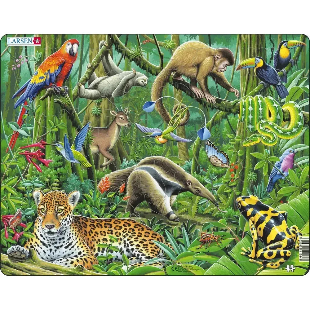 The Lush South American Rainforest 70 Piece Tray Jigsaw Puzzle Larsen