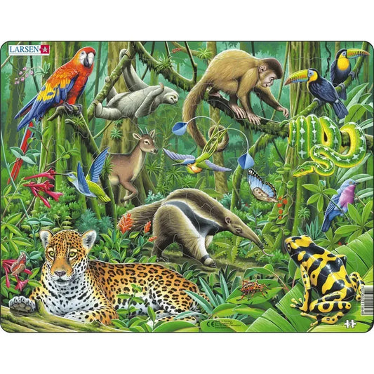 The Lush South American Rainforest 70 Piece Tray Jigsaw Puzzle Larsen