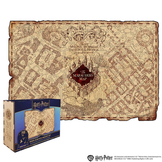 Harry Potter Marauder's Map Wooden Jigsaw Puzzle Woods Story