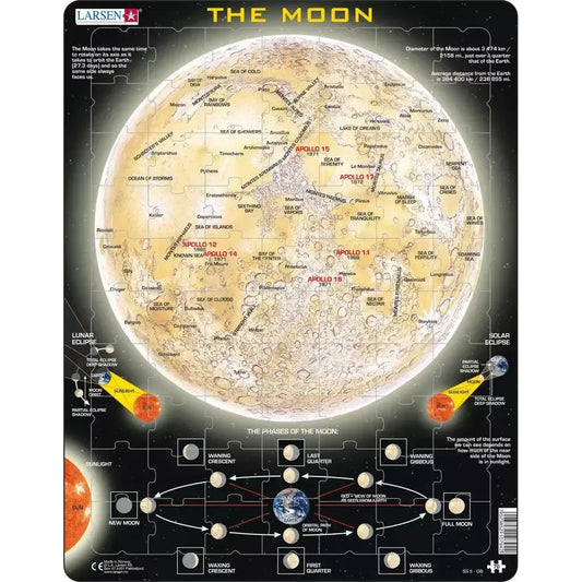 The Moon 70 Piece Tray Jigsaw Puzzle Larsen