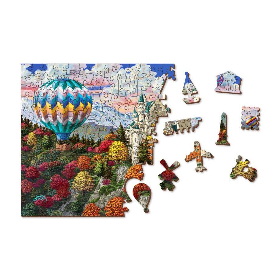 The Neuschwanstein Castle 505 Piece Wood Jigsaw Puzzle Wooden City