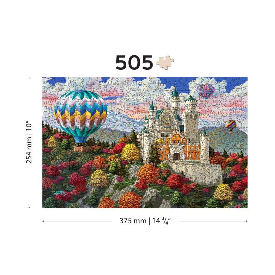 The Neuschwanstein Castle 505 Piece Wood Jigsaw Puzzle Wooden City