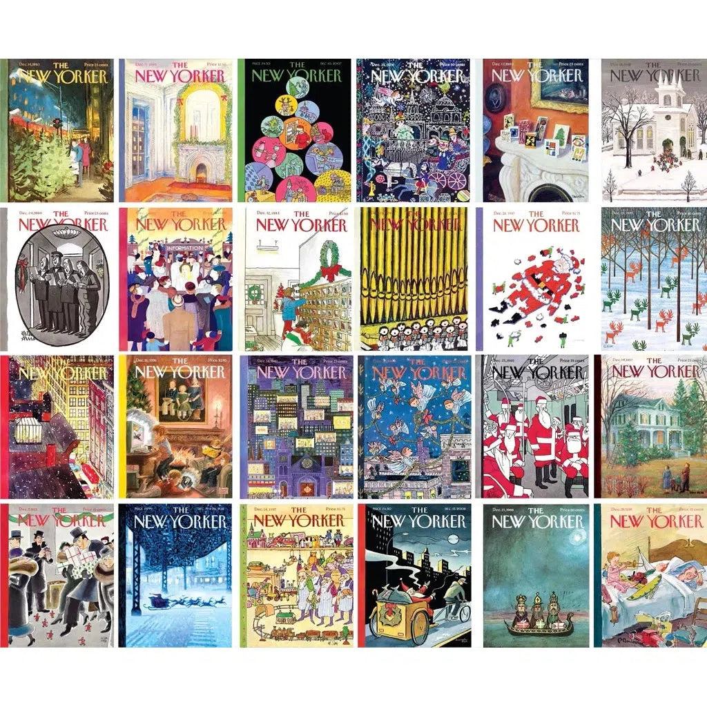 The New Yorker Advent Calendar - 24 Set of 100 Piece Mini Jigsaw Puzzles NYPC