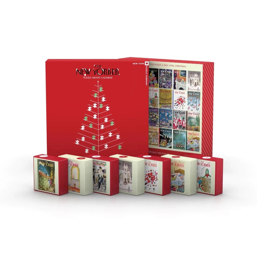 The New Yorker Advent Calendar - 24 Set of 100 Piece Mini Jigsaw Puzzles NYPC