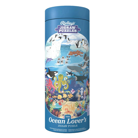 The Ocean Lover's 1000 Piece Round Jigsaw Puzzle Ridley