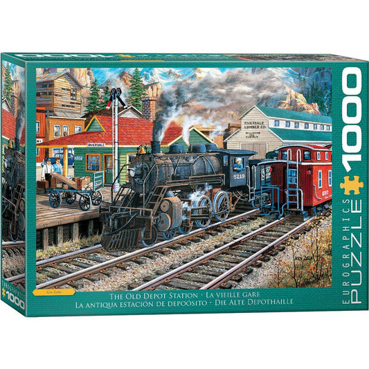 The Old Depot Station 1000 Piece Jigsaw Puzzle Eurographics