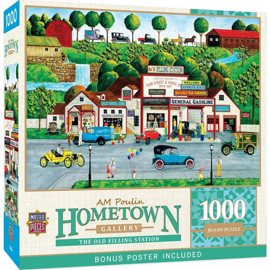The Old Filling Station Hometown Gallery 1000 Piece Jigsaw Puzzle MasterPieces