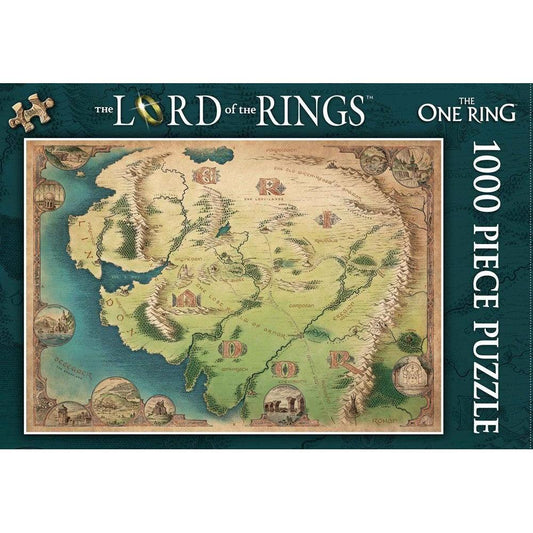 The One Ring Map The Lord of the Rings 1000 Piece Jigsaw Puzzle Kosmos