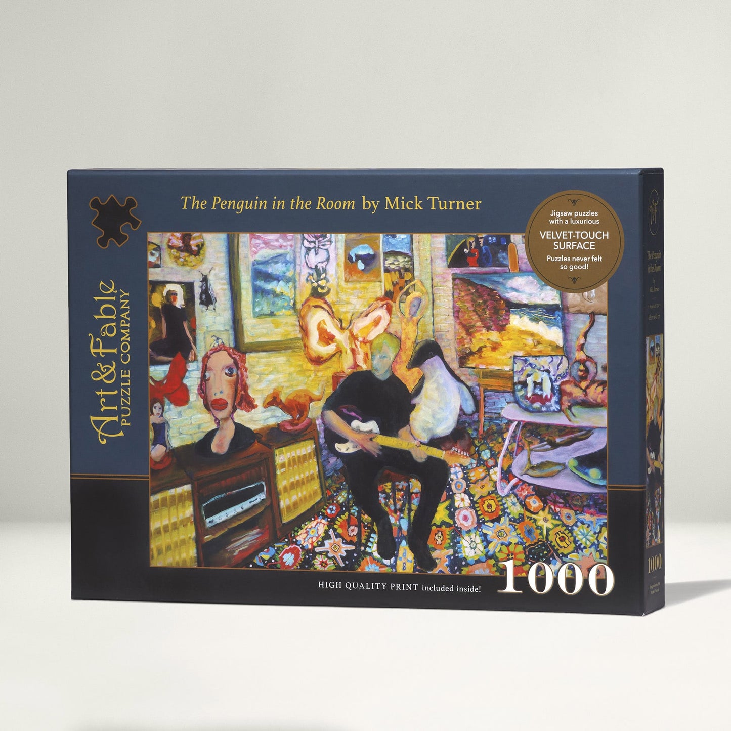 The Penguin in the Room 1000 Piece Premium Jigsaw Puzzle Art & Fable