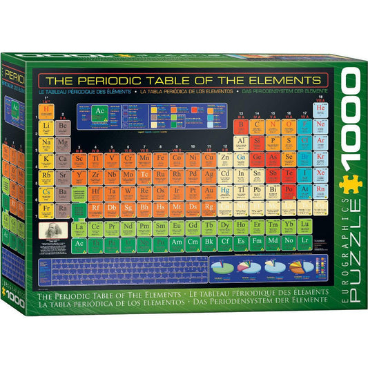 The Periodic Table of the Elements 1000 Piece Jigsaw Puzzle Eurographics