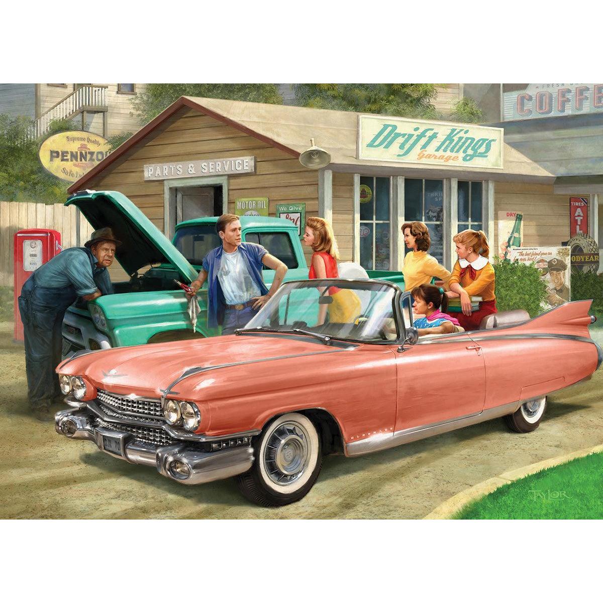 The Pink Caddy 1000 Piece Jigsaw Puzzle Eurographics