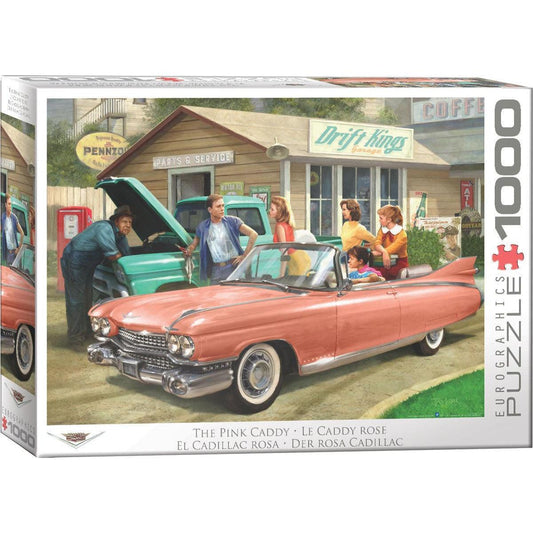 The Pink Caddy 1000 Piece Jigsaw Puzzle Eurographics