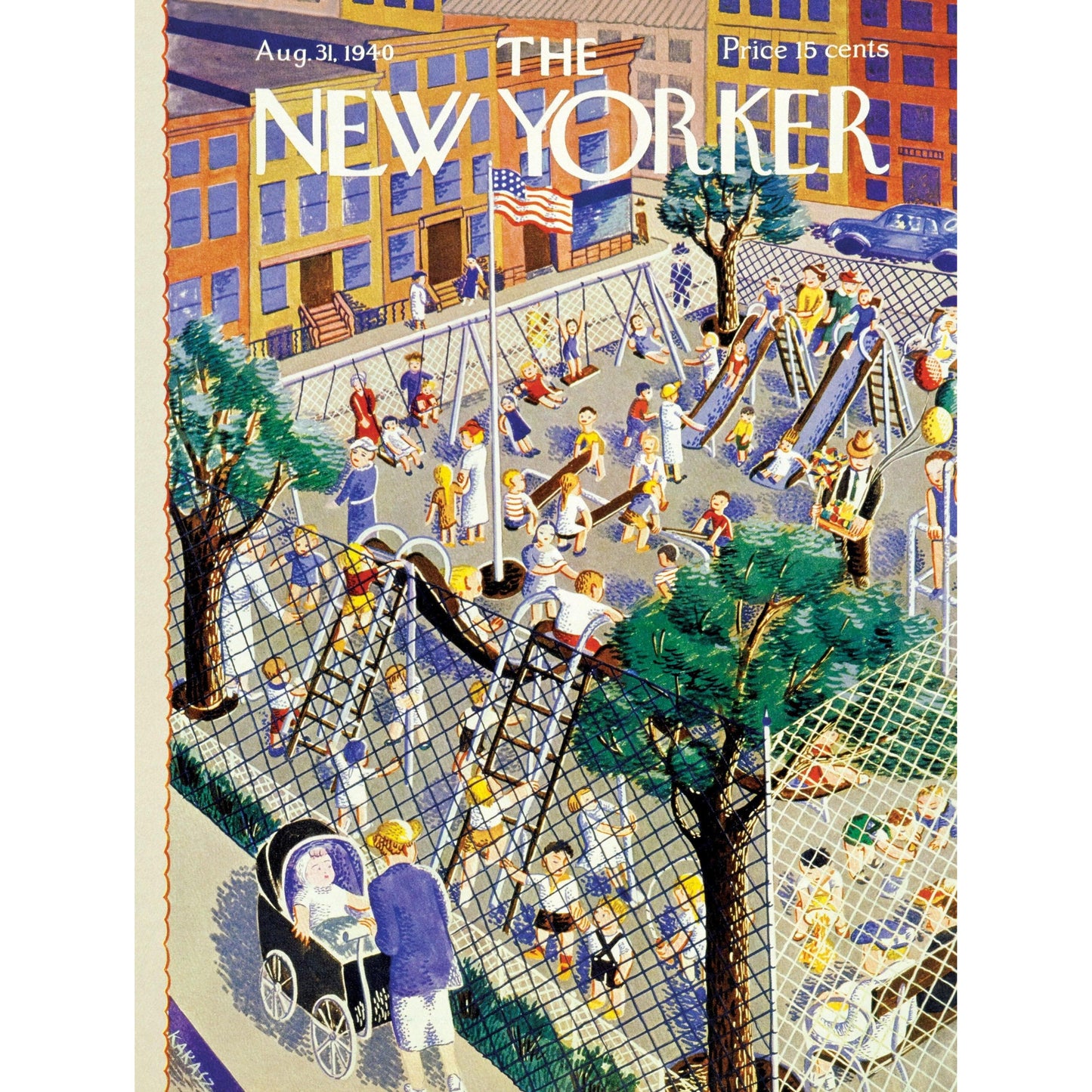 The Playground The New Yorker 1500 Piece Jigsaw Puzzle NYPC