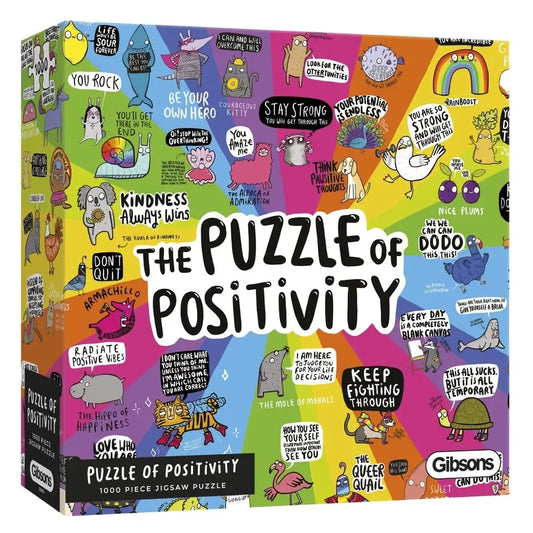 The Puzzle of Positivity 1000 Piece Jigsaw Puzzle Gibsons