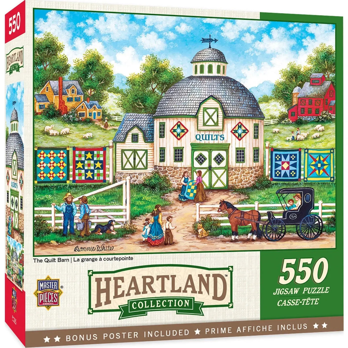 The Quilt Barn Heartland Collection 550 Piece Jigsaw Puzzle MasterPieces